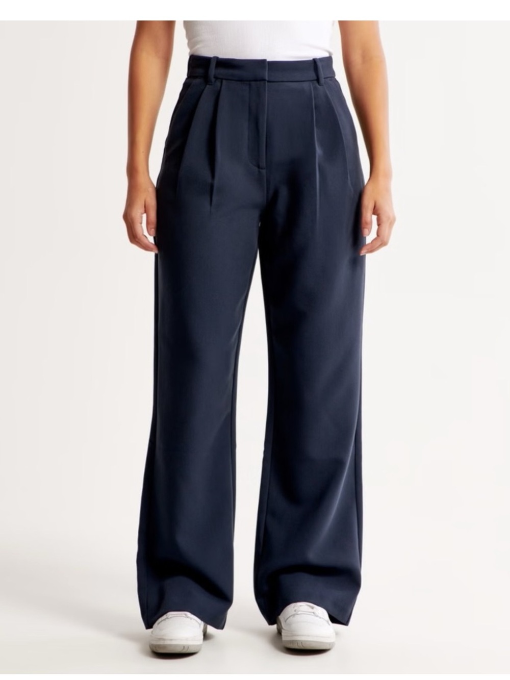 Abercrombie & Fitch Sloane Tailored Wide-Leg Dress Pants - Medium Long